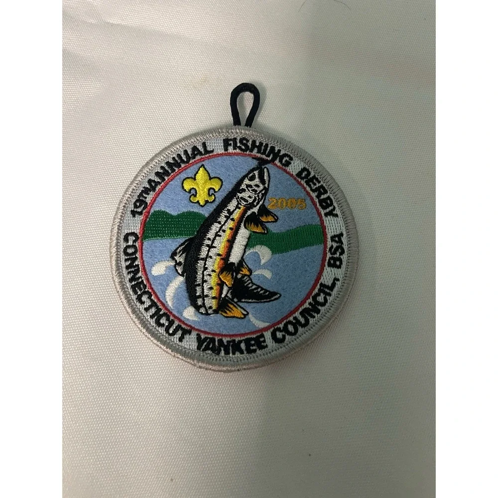 Lot of 11 Connecticut Fish & Boat Commission Derby Embroidered Patches‎ 2000-